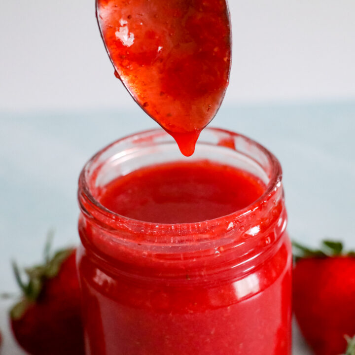 Homemade Strawberry glaze
