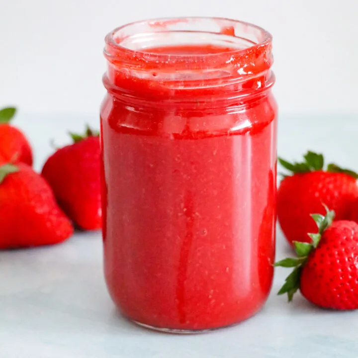 Homemade Strawberry glaze