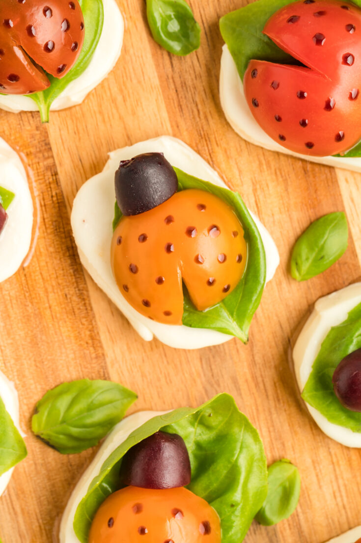 Ladybug Caprese Bites » The Denver Housewife