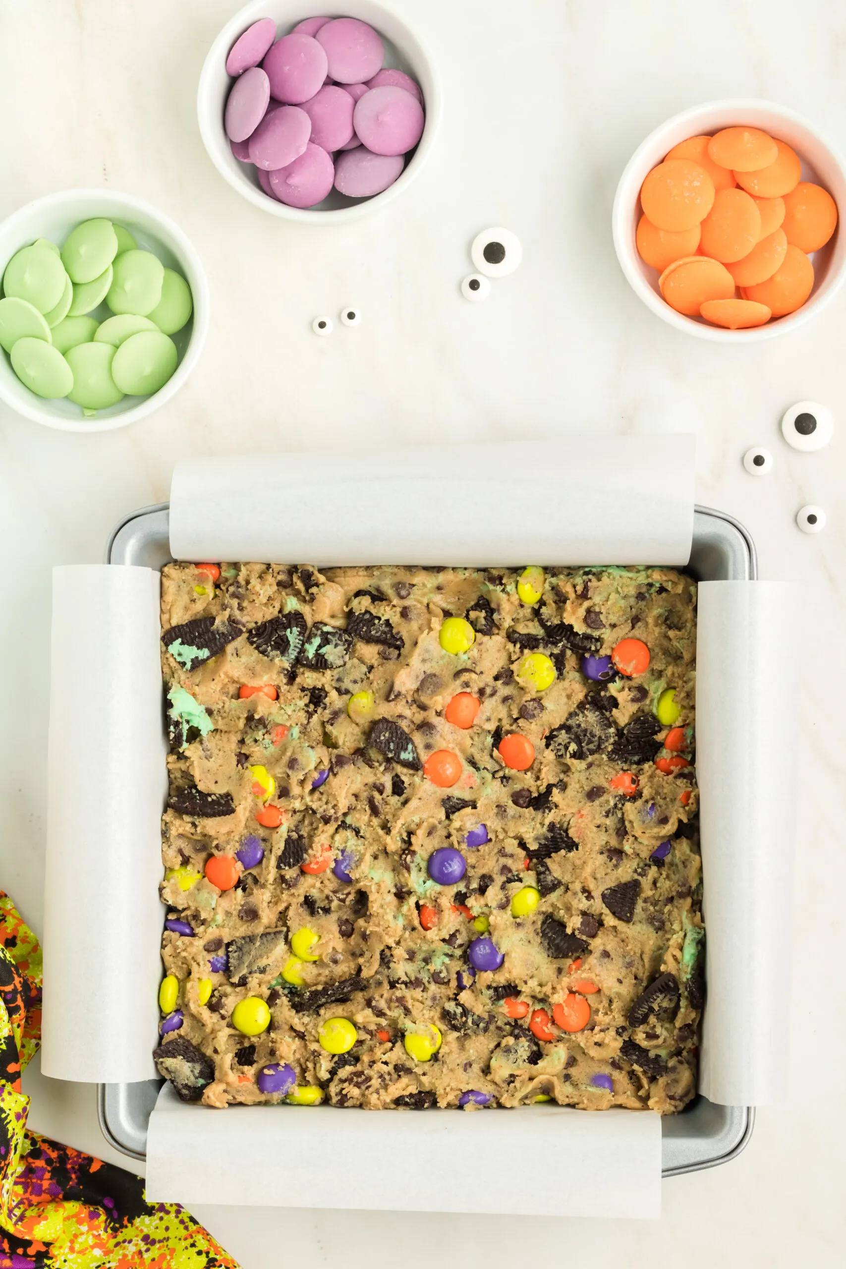 Halloween Cookie Bars