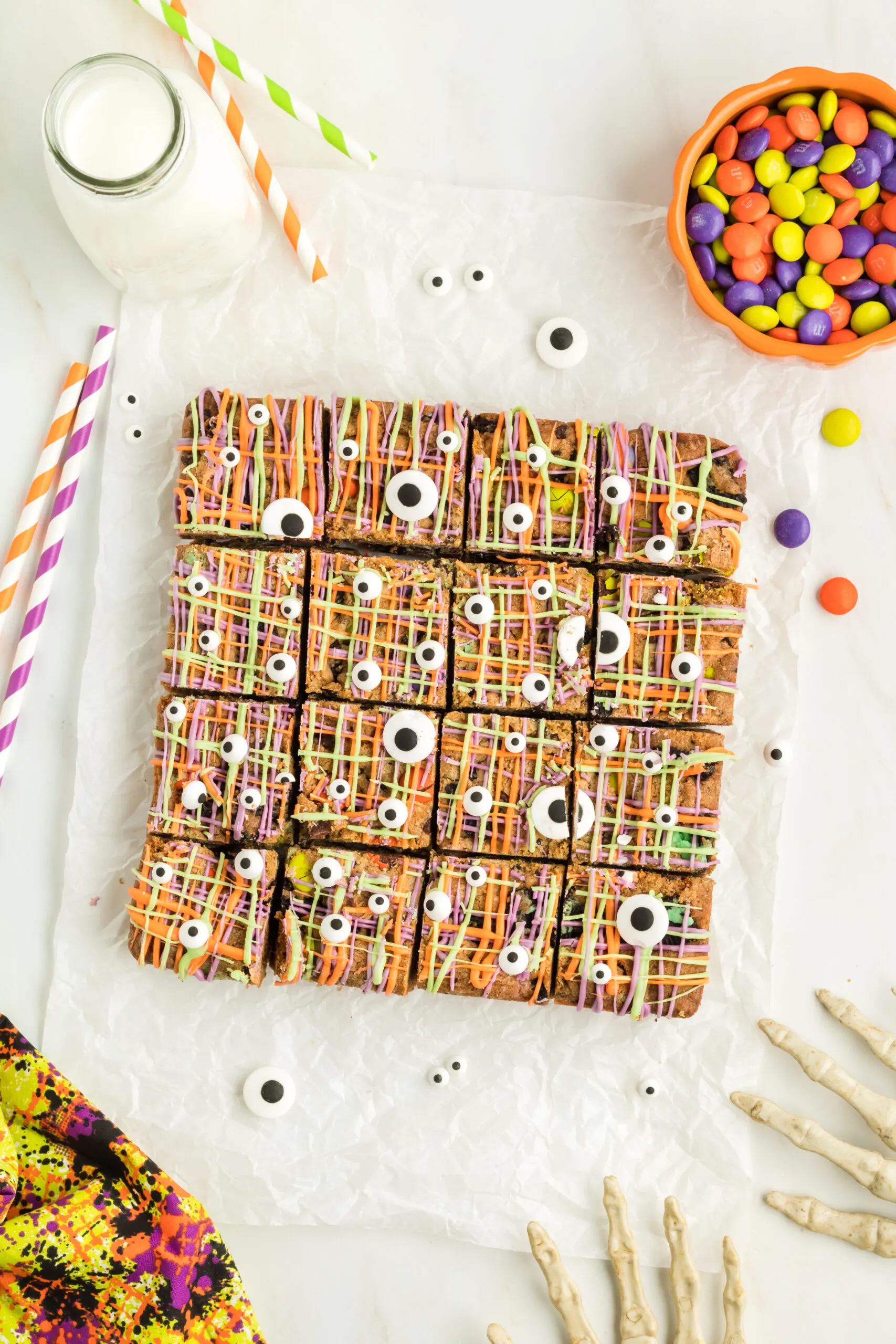 Halloween Cookie Bars