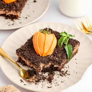 Pumpkin Patch Dirt Brownies