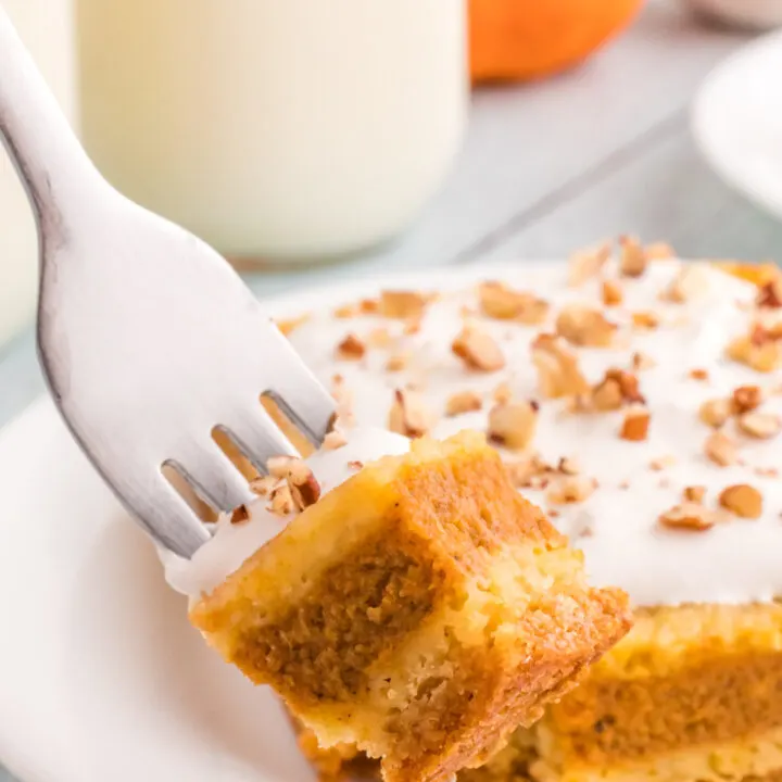 Pumpkin Pie Cake with yellow cake mix