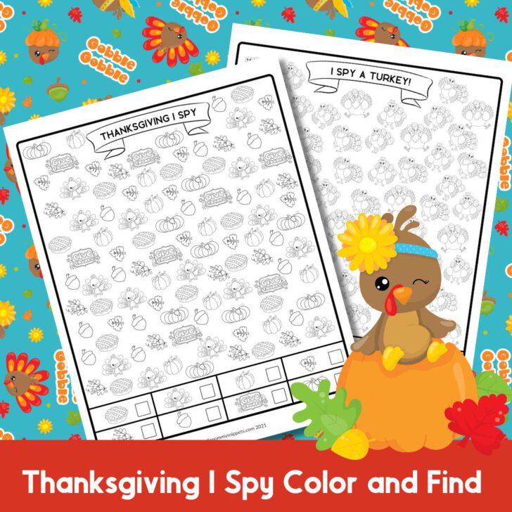 I Spy Thanksgiving Free Printable