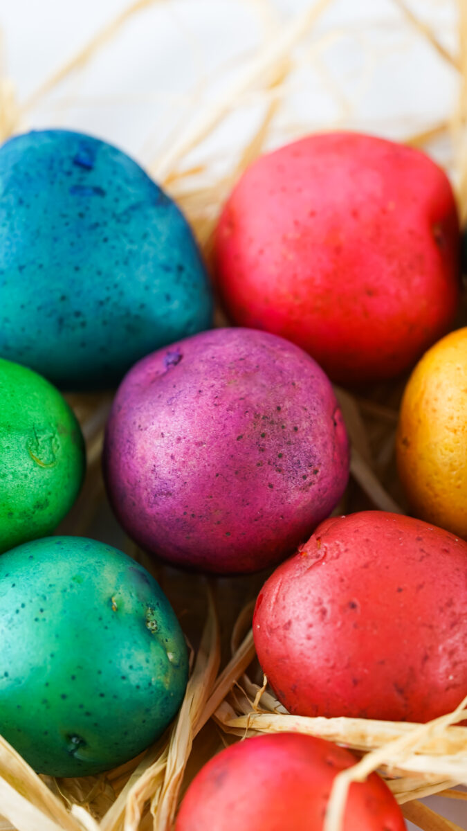 Easter Egg Dyed Potatoes » The Denver Housewife