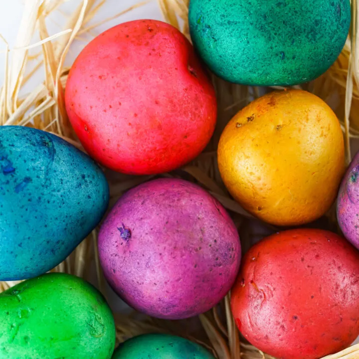Easter Egg Dyed Potatoes