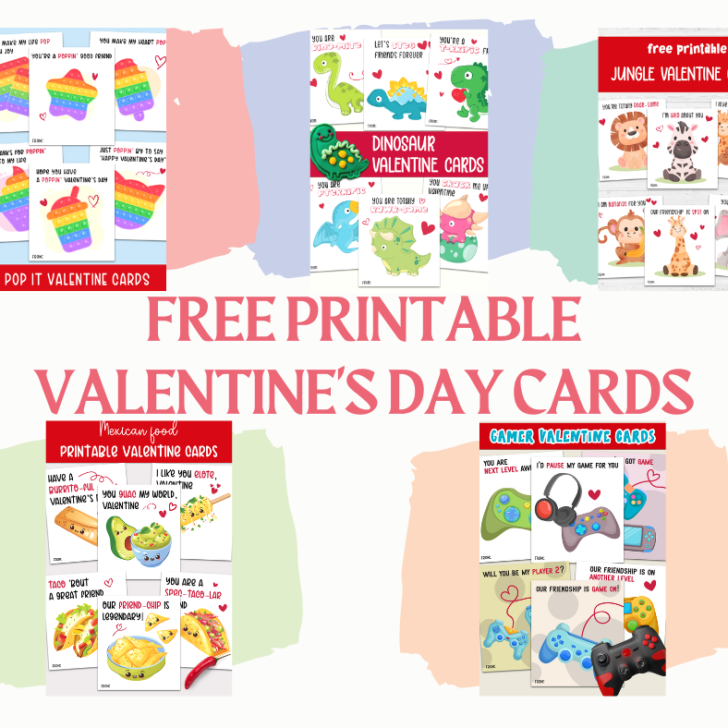5 Free Printable Valentine’s Day Cards