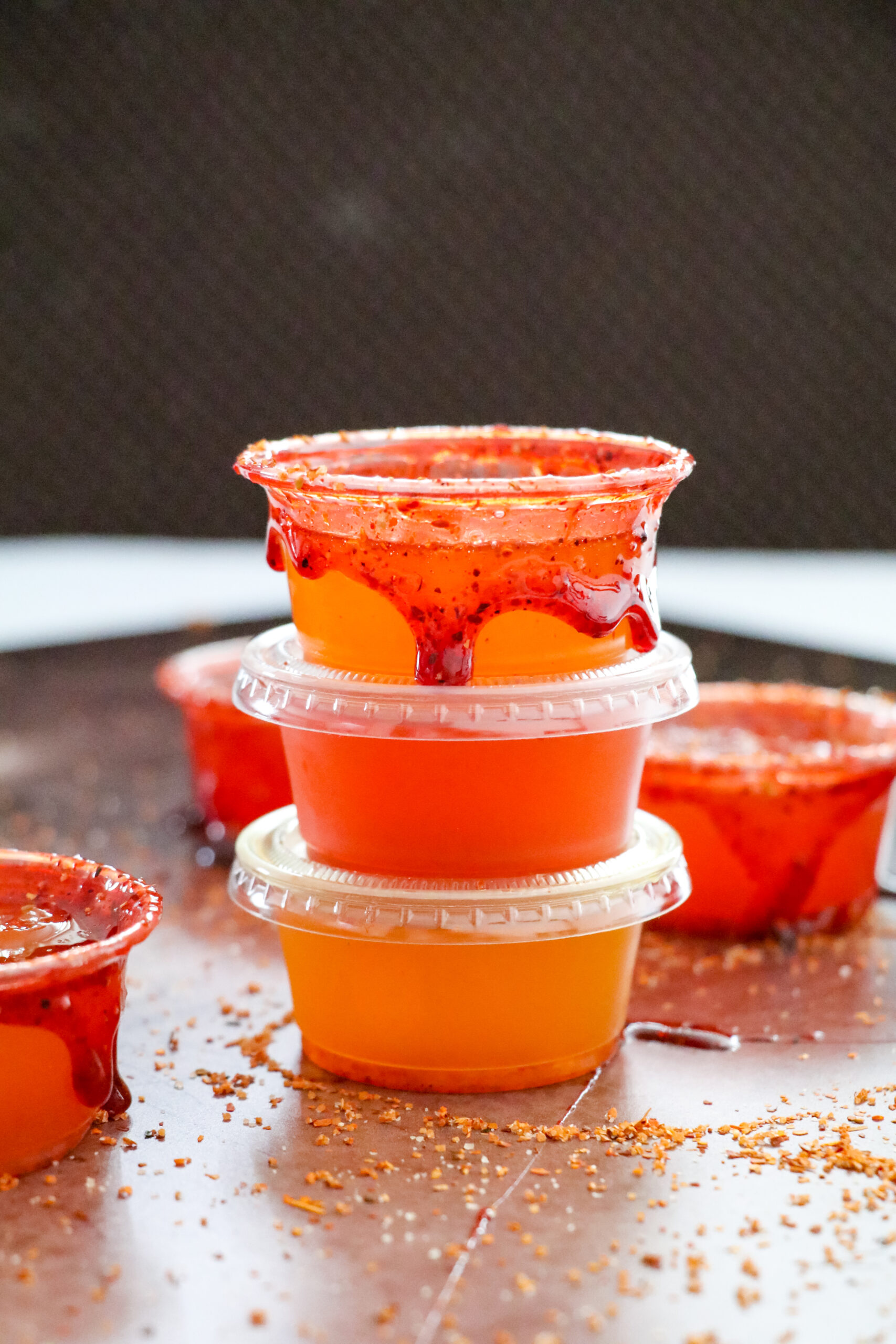Chamoy Mexican Candy Jello Shots The