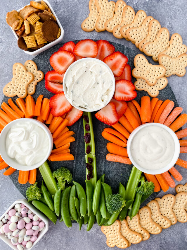 Flower Veggie Charcuterie Board » The Denver Housewife