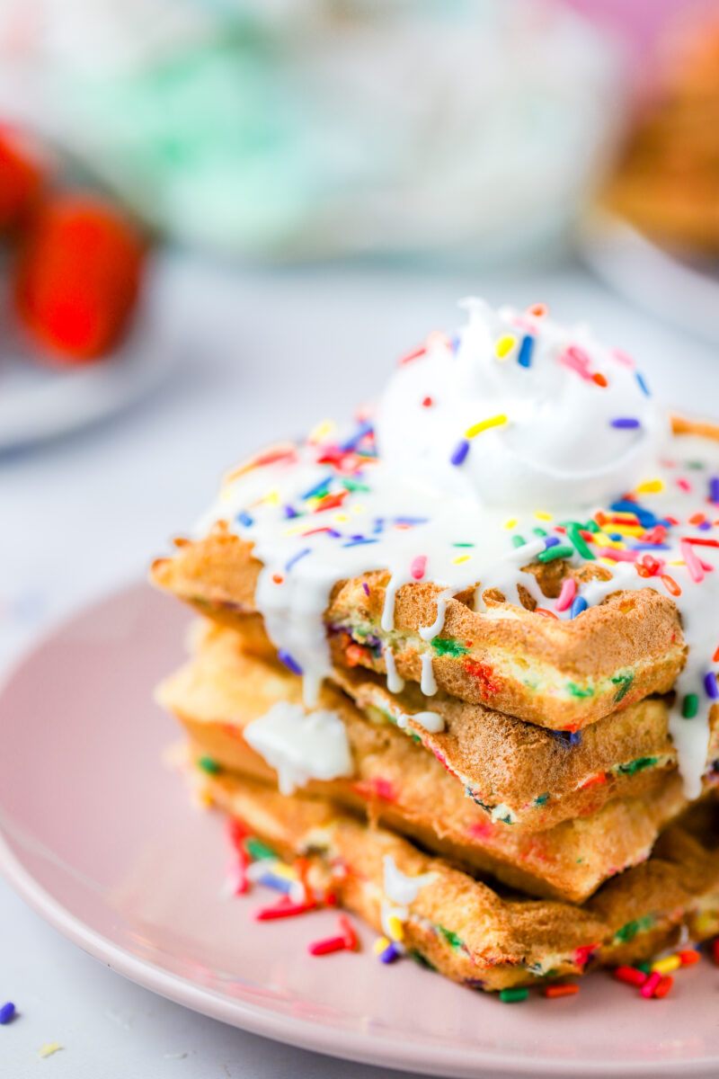 Cake Batter Waffles » The Denver Housewife