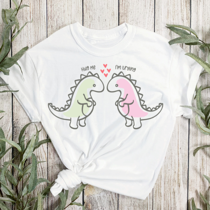 Free Dinosaur Hug Me SVG