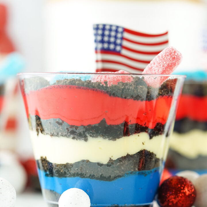 Red, White, and Blue Dirt Cups