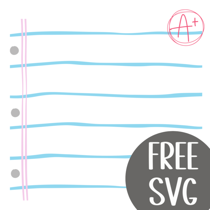 Free SVG: Teacher Notebook Page