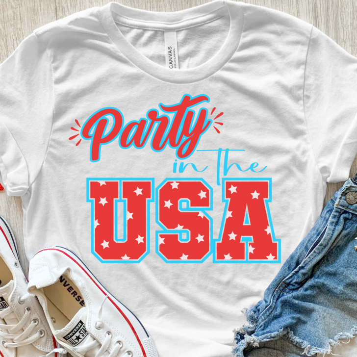 Party in The USA Free SVG