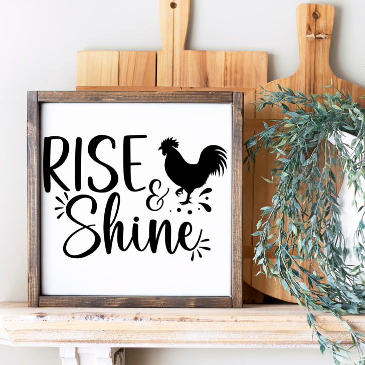 Rise & Shine Free SVG