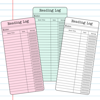 Reading Log Bookmark