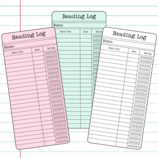 Reading Log Bookmark