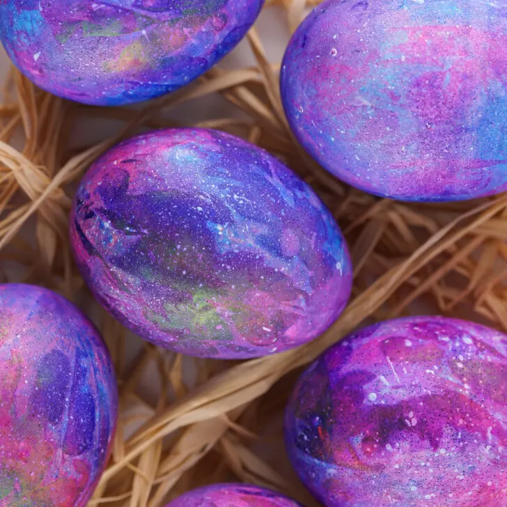 Galaxy Easter Eggs Tutorial with Hard Boiled Eggs