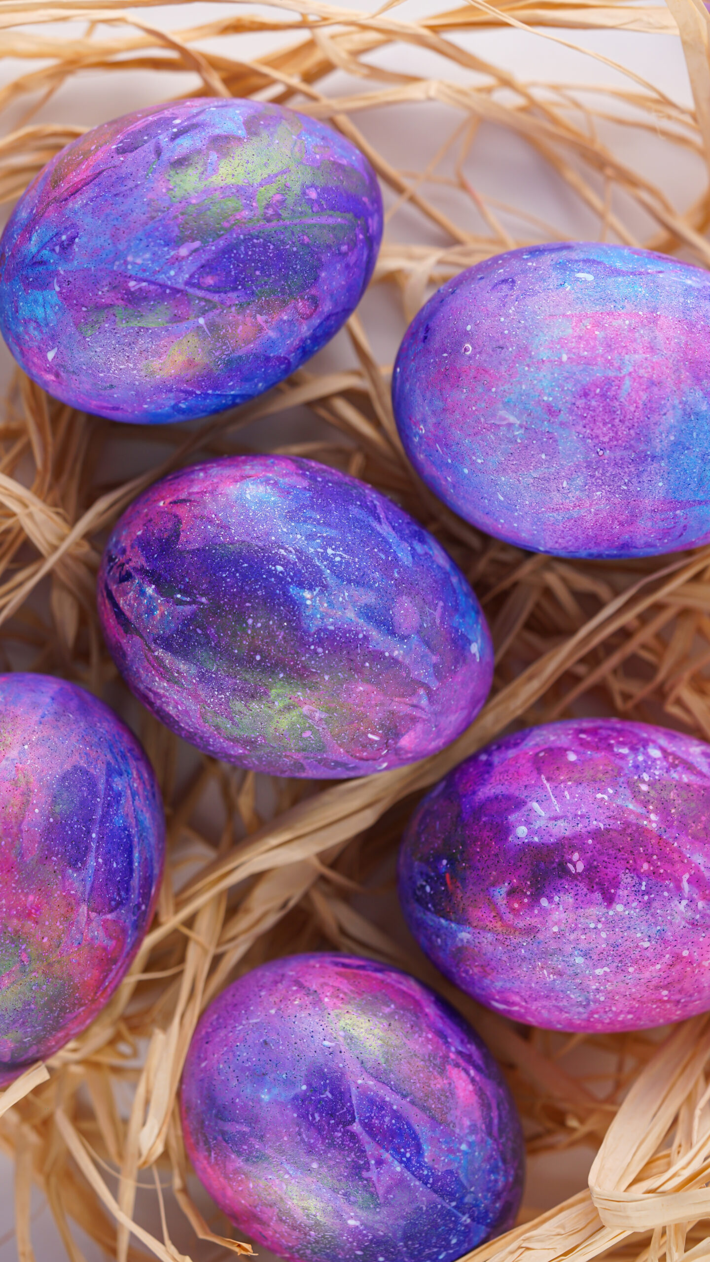 Galaxy Easter Eggs Tutorial with Hard Boiled Eggs